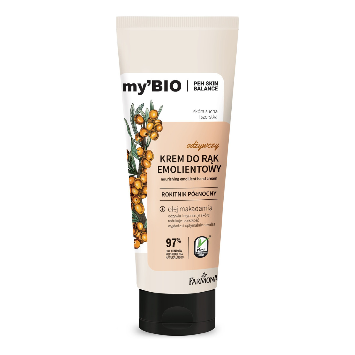 Farmona my`Bio Odżywczy Krem emolientowy do rąk rokitnik północny 100ml