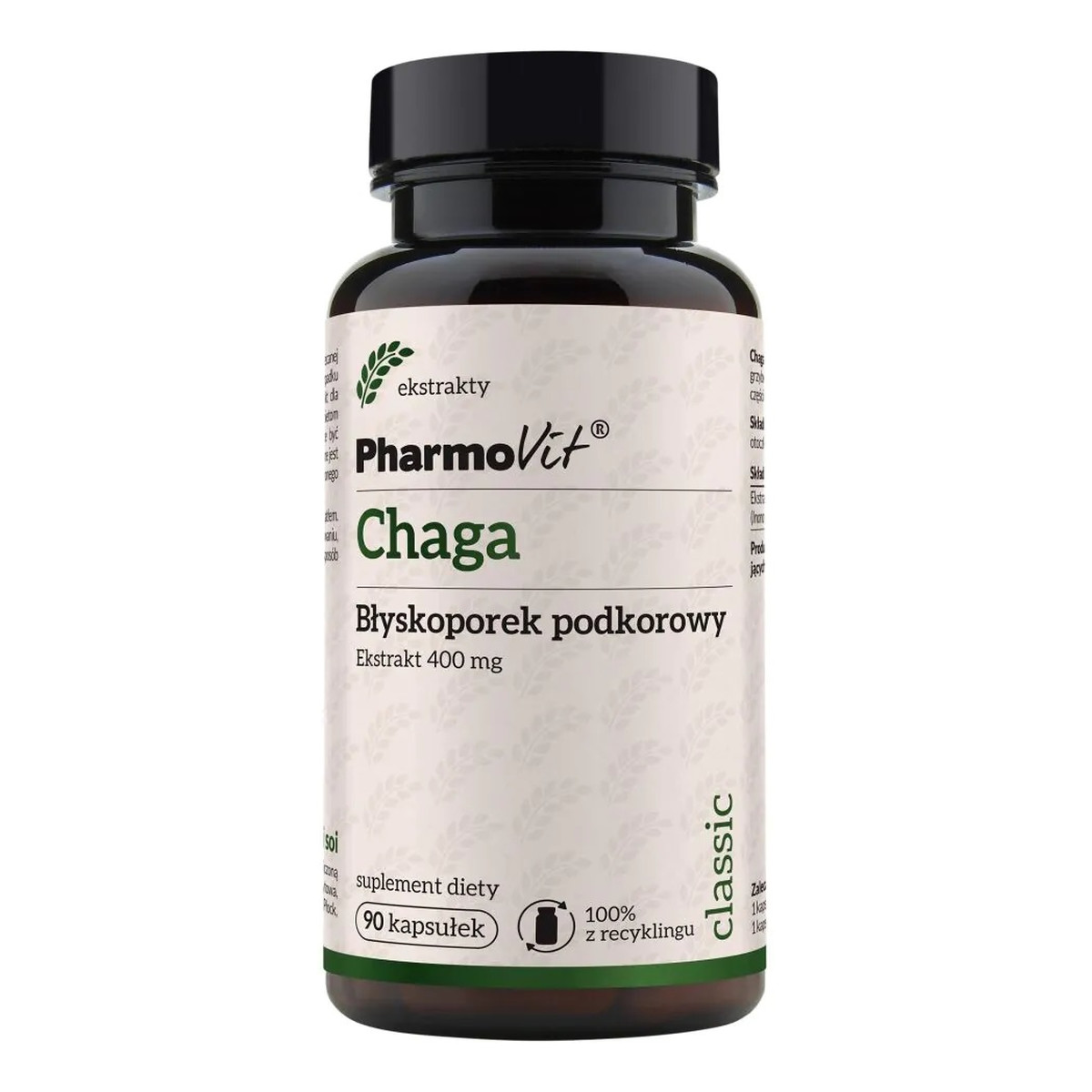 Pharmovit Chaga 400 mg suplement diety 90 kapsułek 400mg