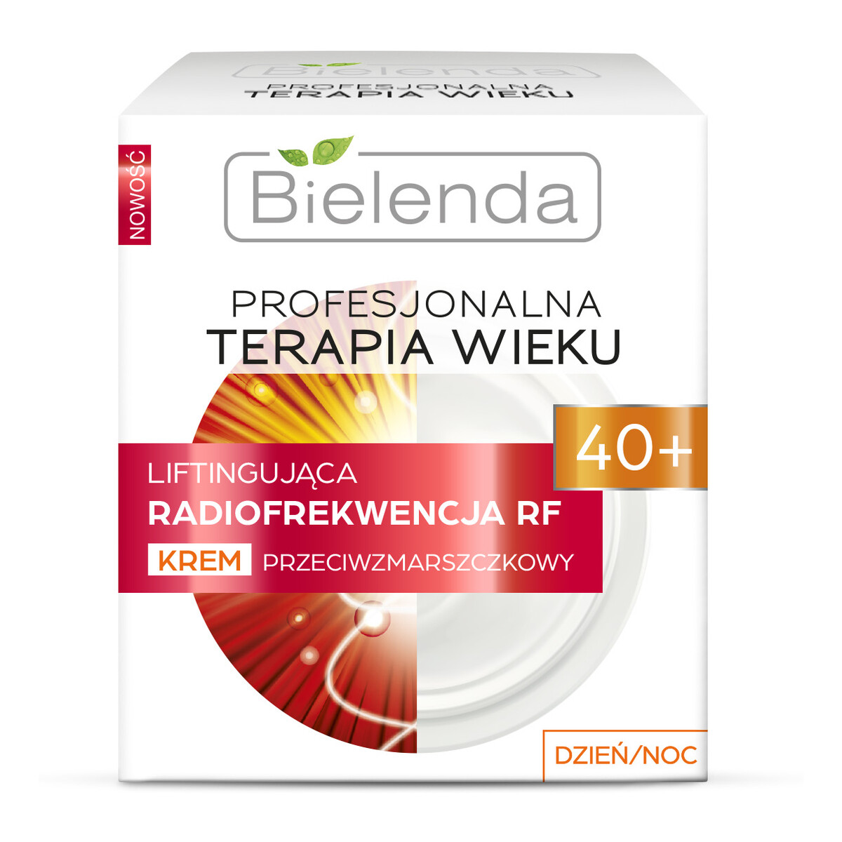 Bielenda Profesjonalna Terapia Wieku Liftingująca Radiofrekwencja RF 40+ Krem Przeciwzmarszczkowy Na Dzień i Na Noc 50ml