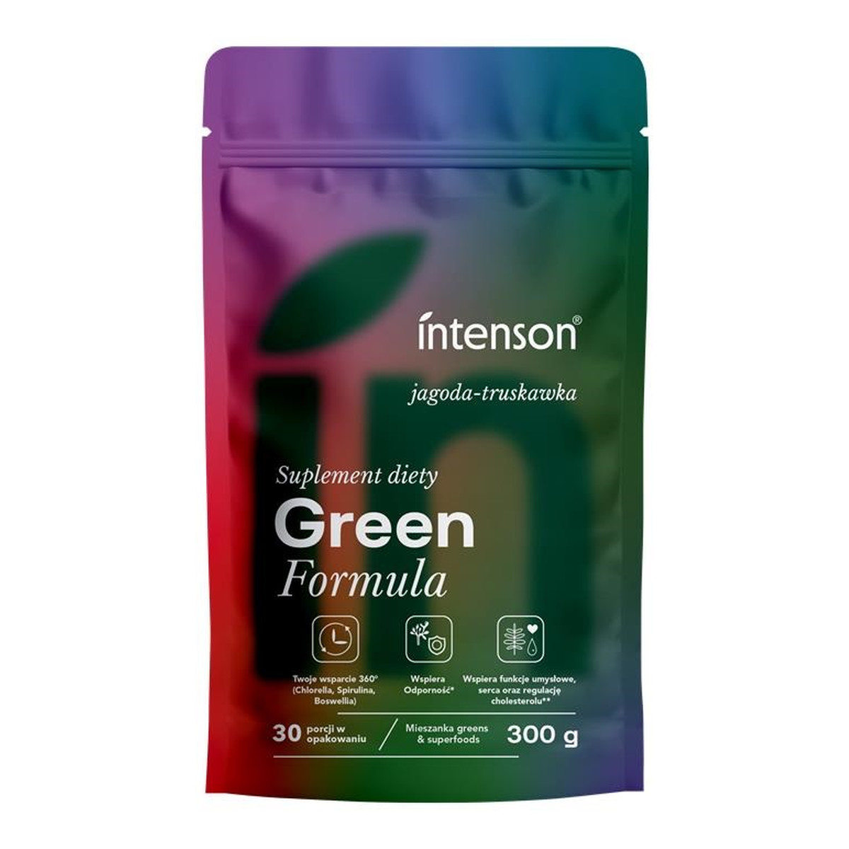 Intenson Green Formula suplement diety Jagoda-Truskawka 300g