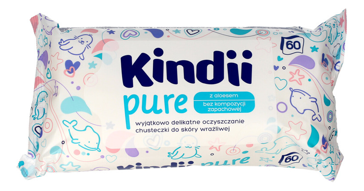 Chusteczki oczyszczające dla niemowląt z aloesem 1op.-60szt