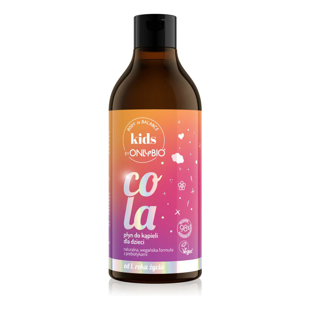 OnlyBio Body in Balance Kids Płyn do Kąpieli dla Dzieci do 1 Roku Życia Cola 500ml