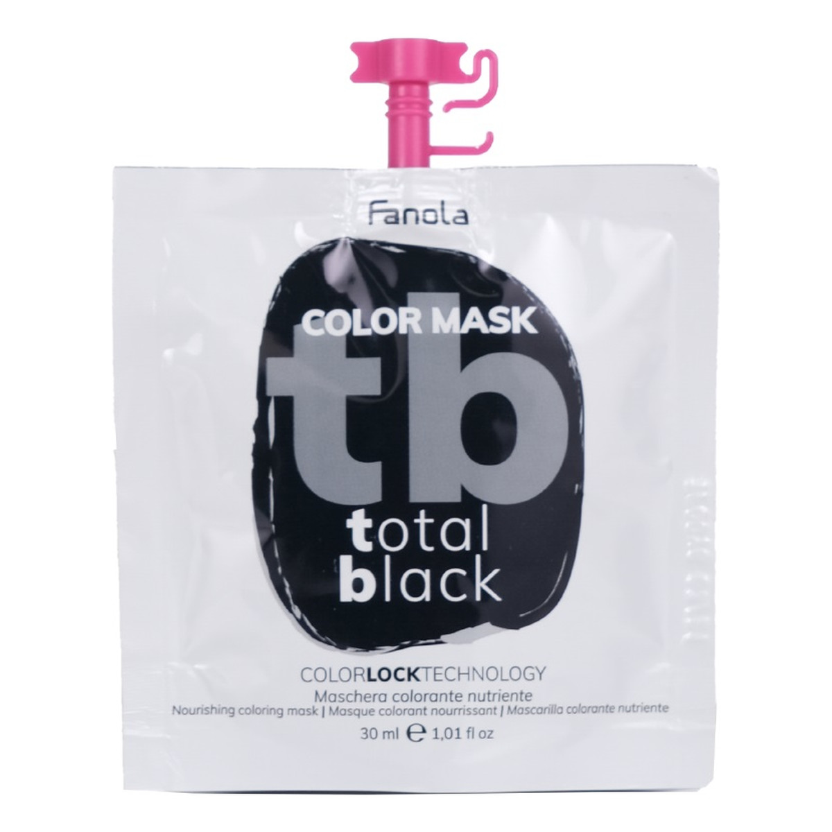 Fanola Color mask maska koloryzująca do włosów total black 30ml