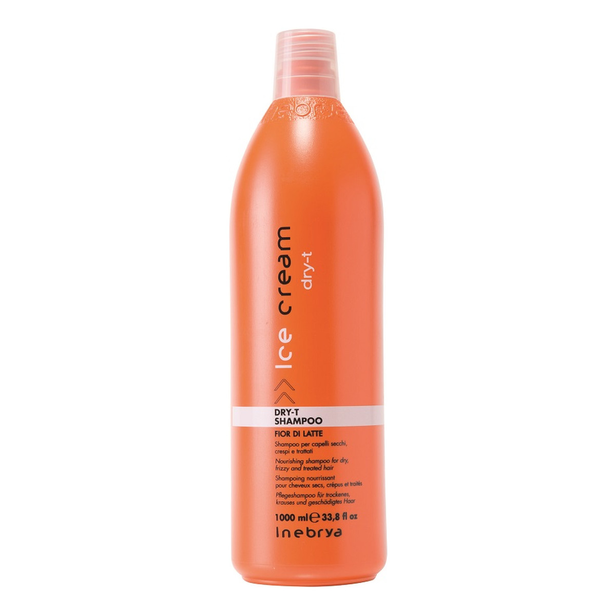 Inebrya Ice Cream Dry-T Shampoo szampon nawilżający do włosów suchych i zniszczonych z proteinami jedwabiu 1000ml
