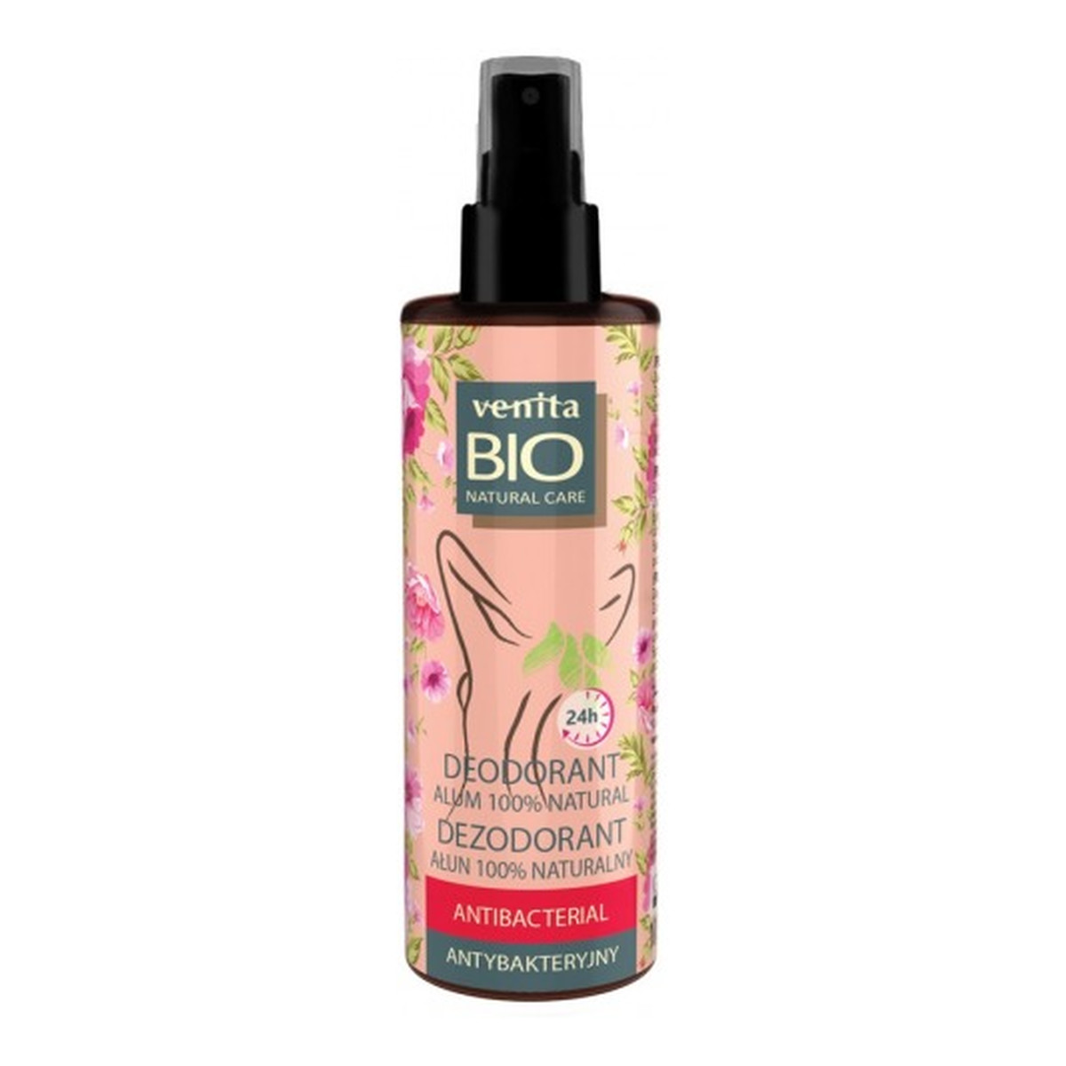 Venita Bio Natural Care Vegan Dezodorant Ałun 100% - antybakteryjny 100ml