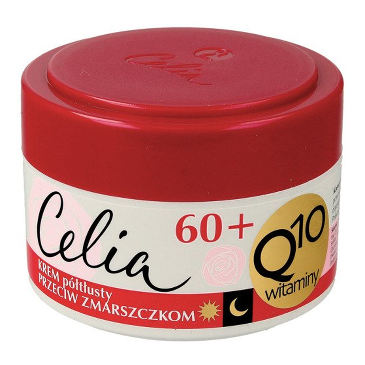 Celia Q10 Witaminy 60+ krem półtłusty przeciw zmarszczkom z kolagenem na dzień i noc 50ml