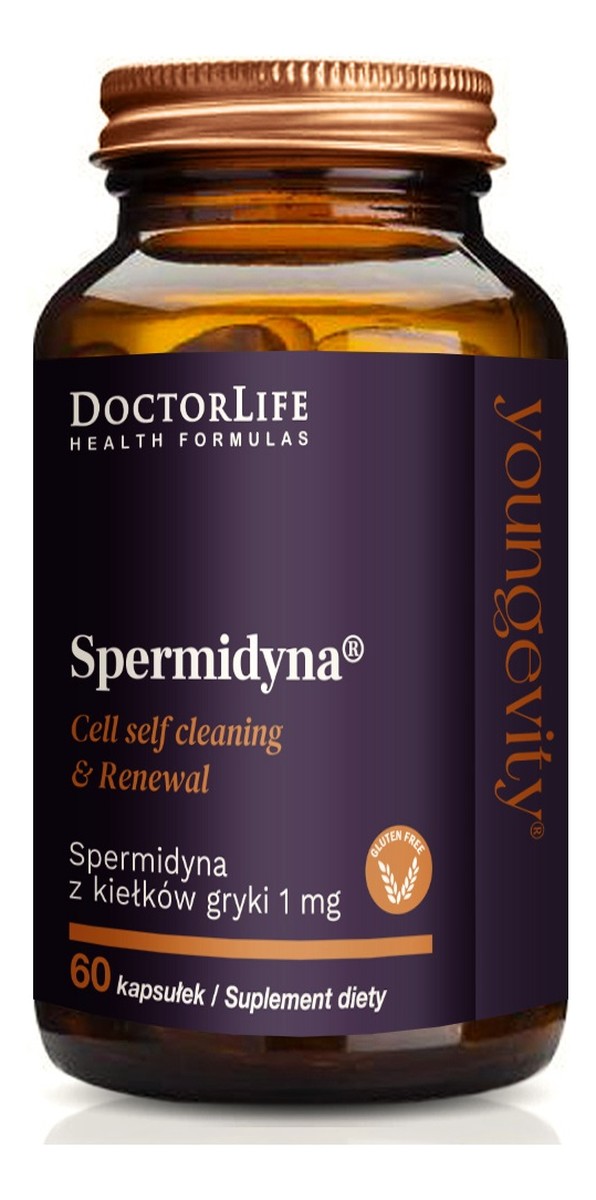 Spermidyna suplement diety wspierający zdrowie komórkowe 60 kapsułek