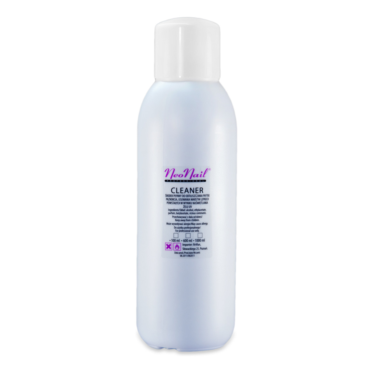 NeoNail Nail Cleaner Płyn Odtłuszczający Do Paznokci 500ml