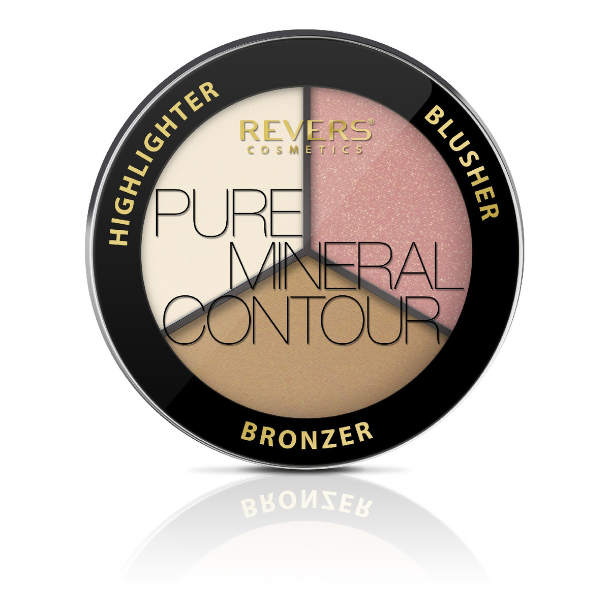 Revers PURE MINERAL CONTOUR Zestaw do konkurowania twarzy bronzera, różu do policzków oraz rozświetlacza 7g