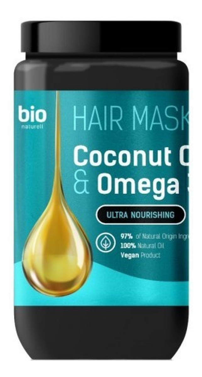 Bio naturell coconut oil & omega 3 maska do włosów