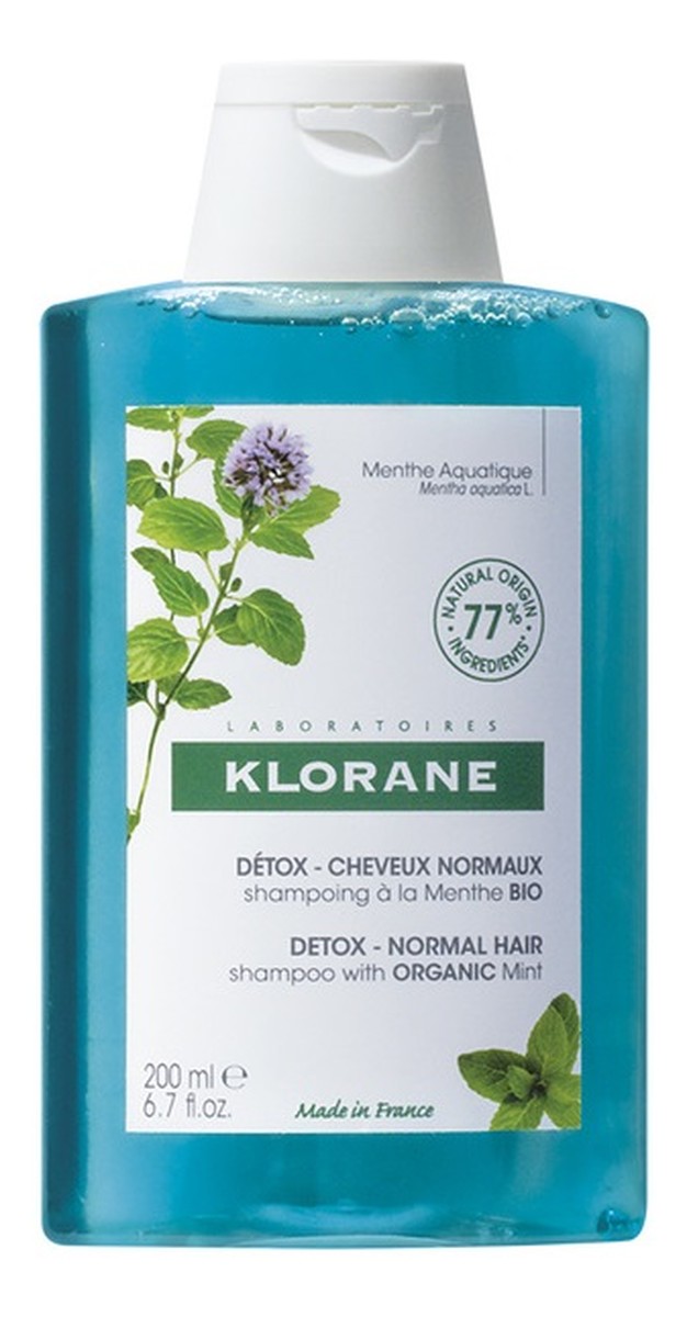 Detox Shampoo Szampon z organiczną mięta wodną