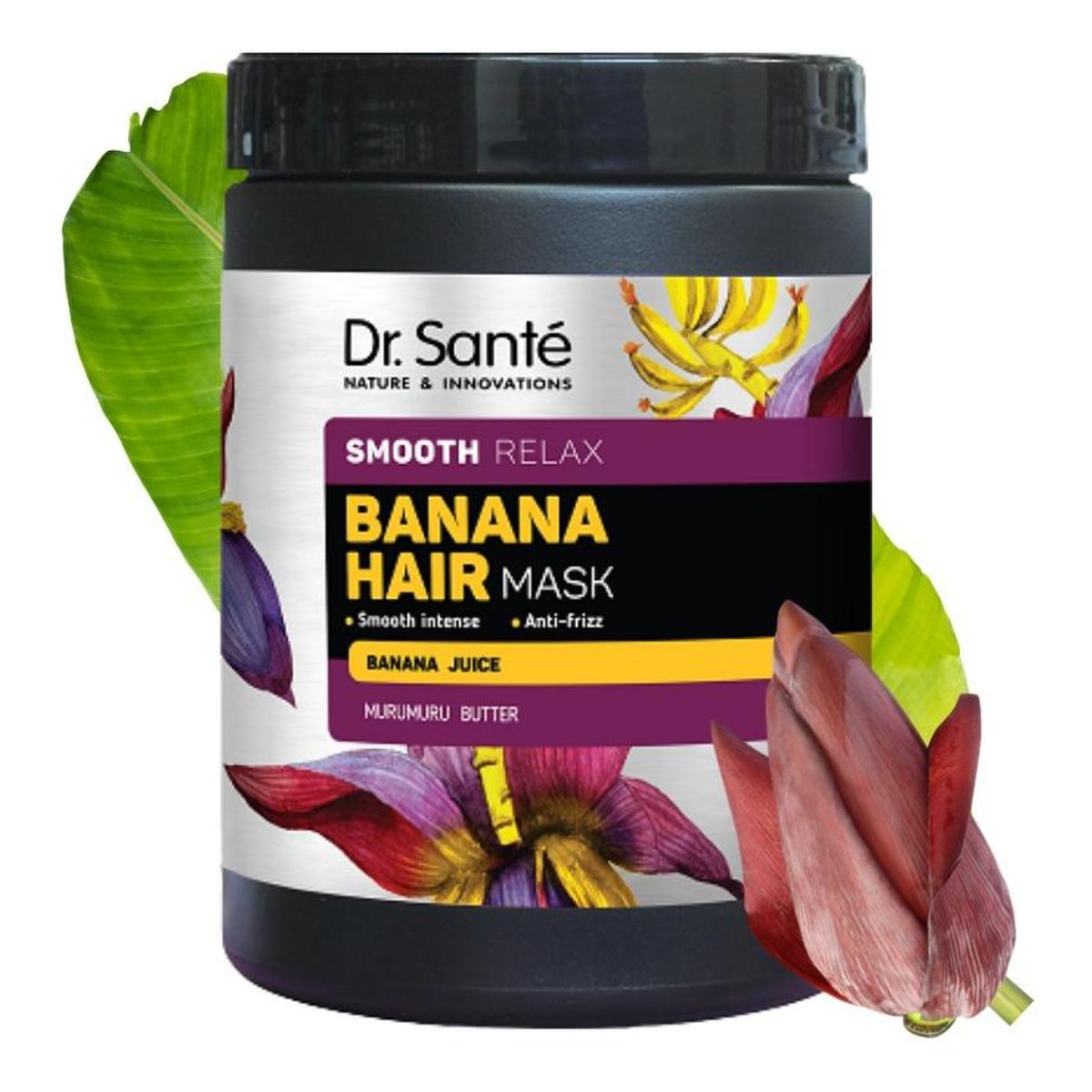 Dr. Sante Wygładzająca maska do włosów Banan & Olejek Murumuru 1000ml