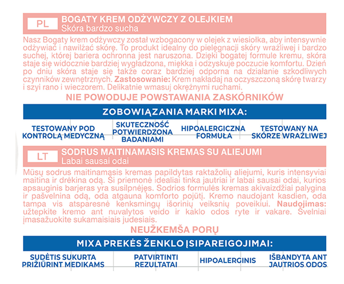 Bogaty Krem Odżywczy z Olejkiem