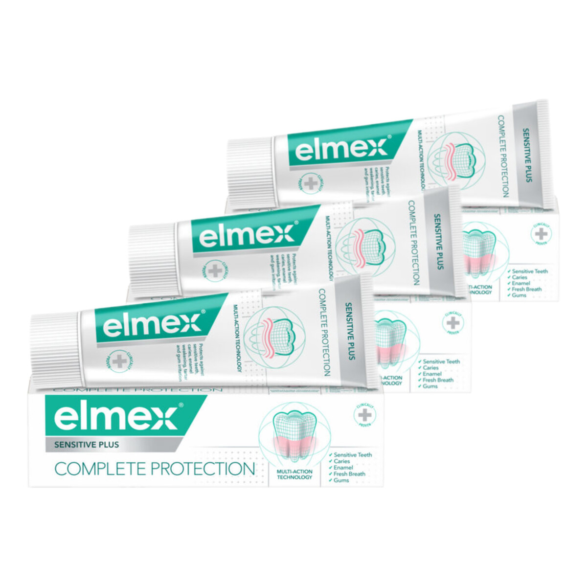 elmex Sensitive Pasta Do Zębów 3x75ml