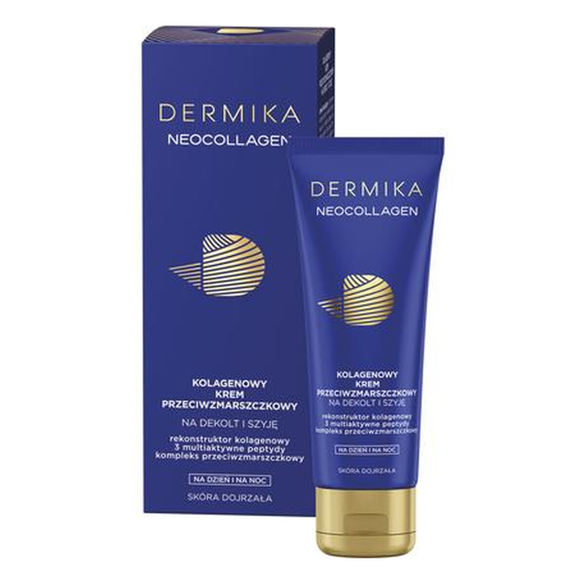Dermika Neocollagen Kolagenowy krem przeciwzmarszczkowy na dekolt i szyję na dzień i na noc 50ml