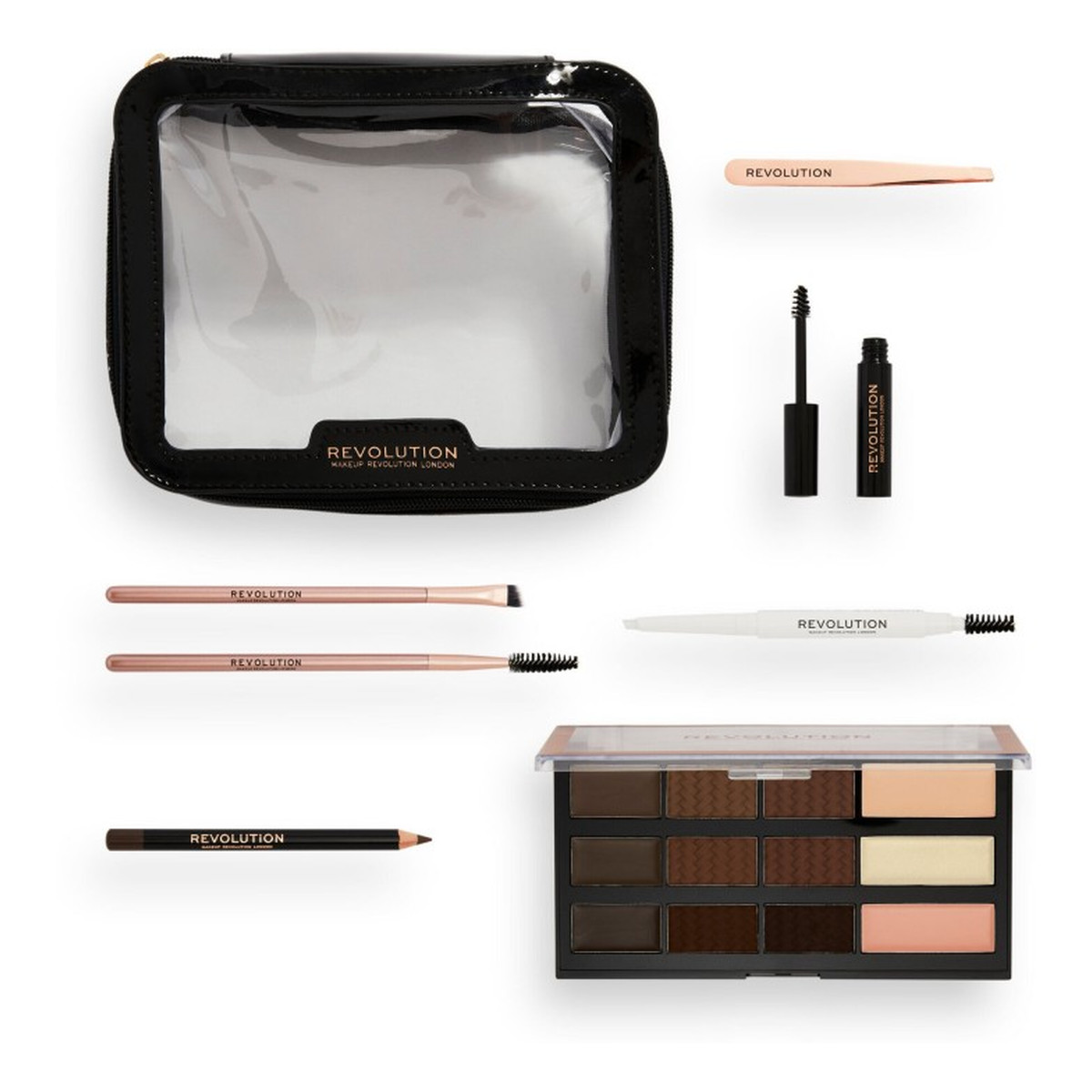 Makeup Revolution Zestaw prezentowy The Everything Brow Kit