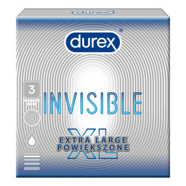 Invisible extra large prezerwatywy powiększone 3szt