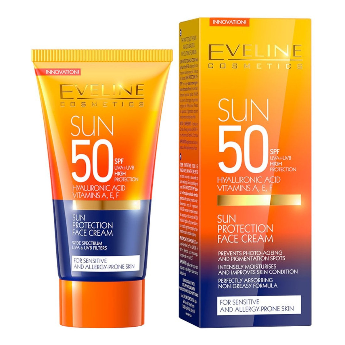Eveline Sun Protection przeciwsłoneczny Krem do twarzy spf50 50ml