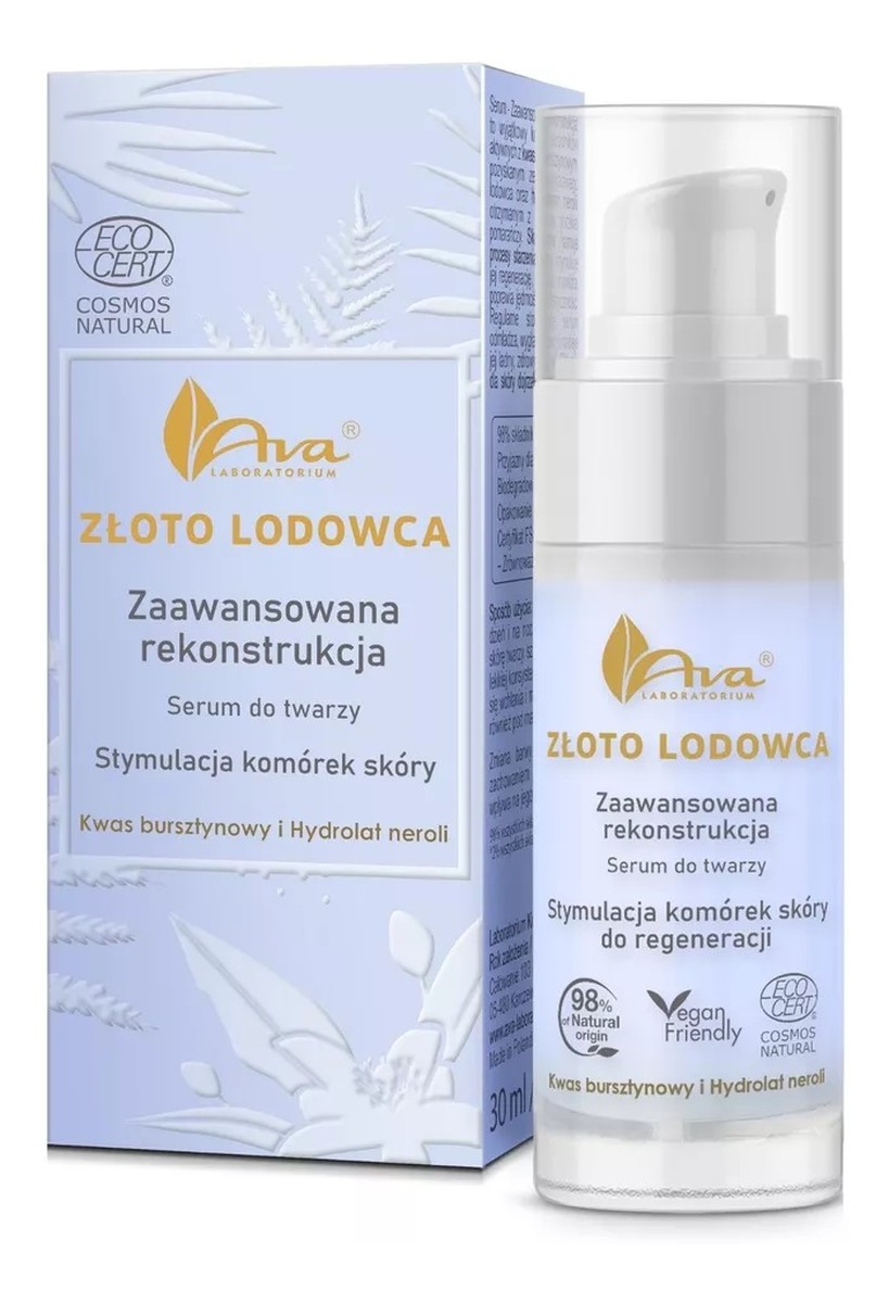 Złoto lodowca serum do twarzy