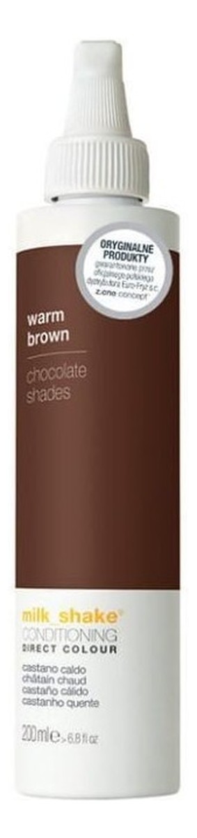 Koloryzująca odżywka do włosów Ciepły Brąz