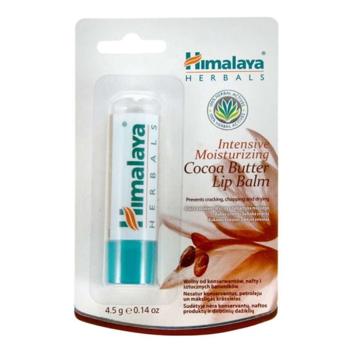 Himalaya Cocoa Butter Nawilżający Balsam Do Ust z Masłem Kakaowym 4ml