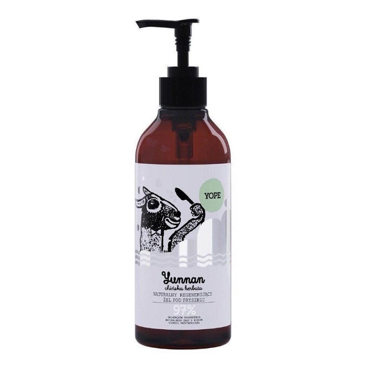 Yope Naturalny regenerujący Żel pod prysznic yunnan chińska herbata 400ml