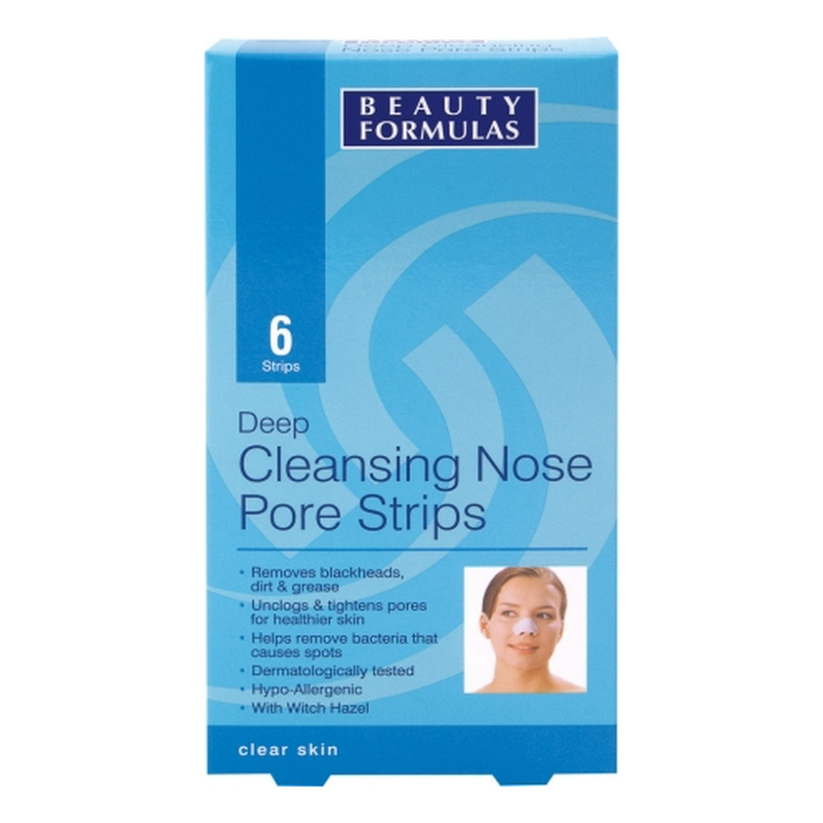 Beauty Formulas Paski Głęboko Oczyszczające Na Nos
