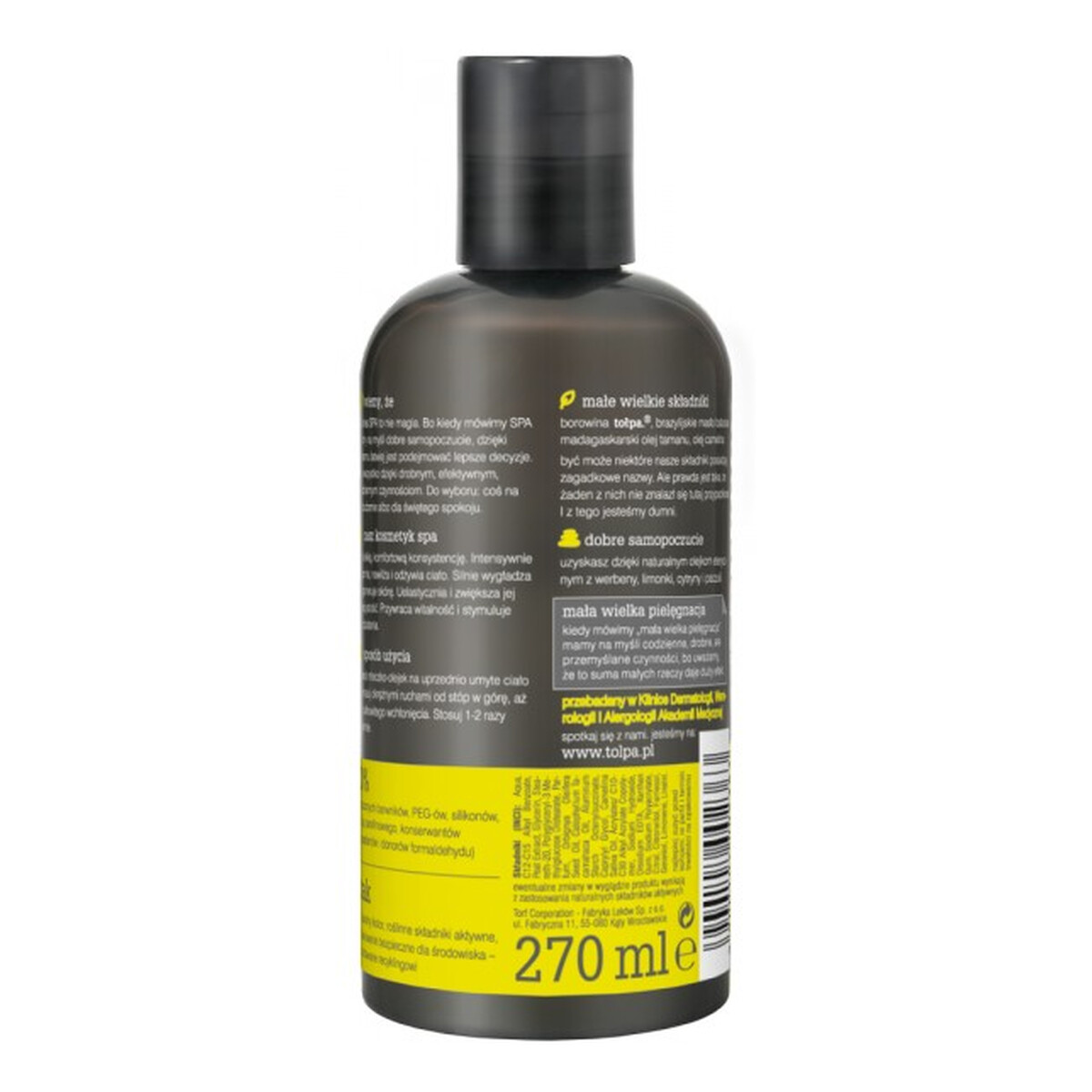 Tołpa Vitality Rewitalizujące Mleczko Olejek Przywracające Jędrność Ciała 270ml