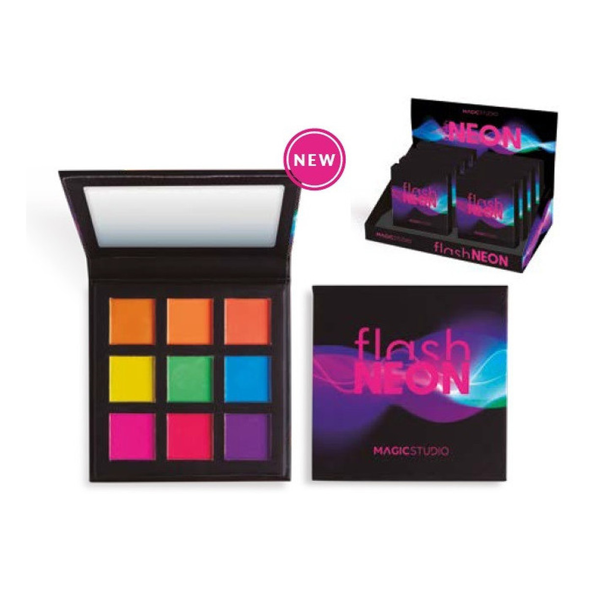 Magic Studio Paleta cieni do powiek Magic Studio Neon 9 matowych odcieni