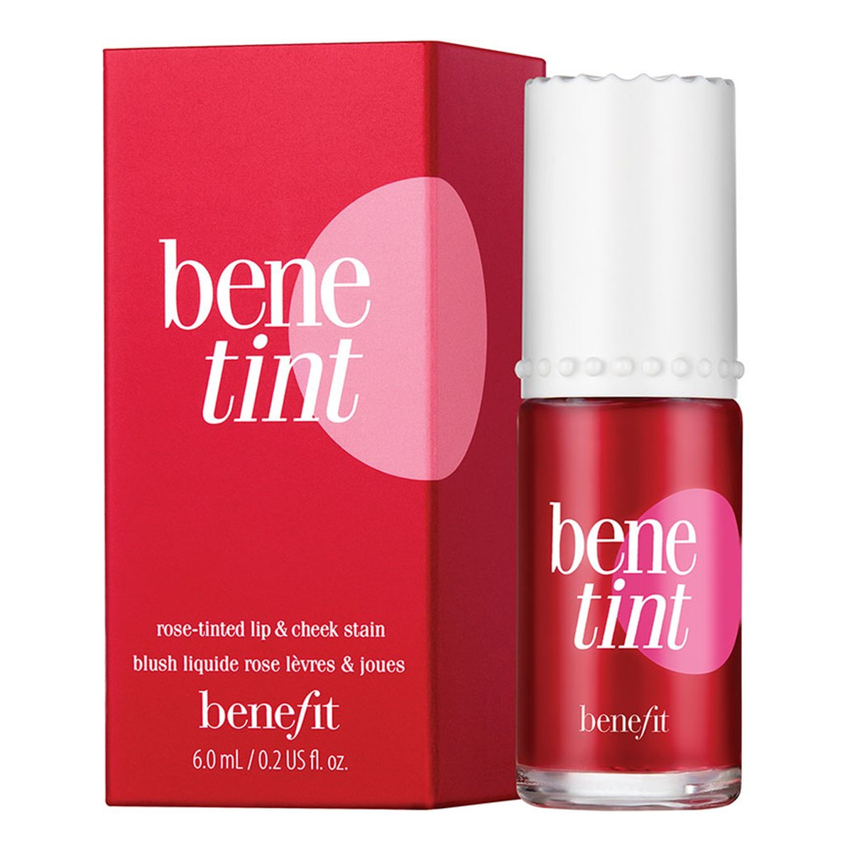 Benefit Cheek & Lip Stain Róż w płynie do ust i policzków Czerwony 6ml