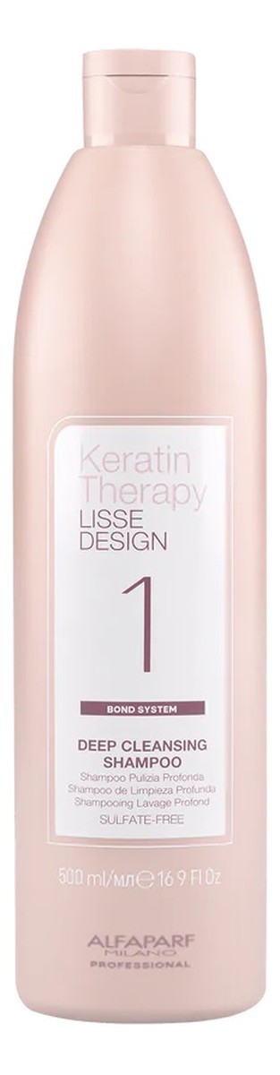 Keratin therapy lisse design głęboko oczyszczający szampon przed keratynowym prostowaniem włosów