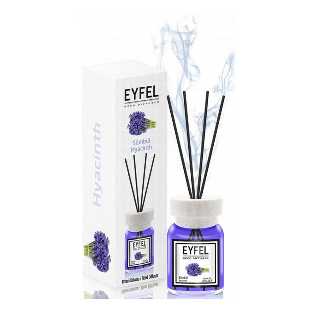 Eyfel Dyfuzor zapachowy z patyczkami Hiacynt 3x120ml