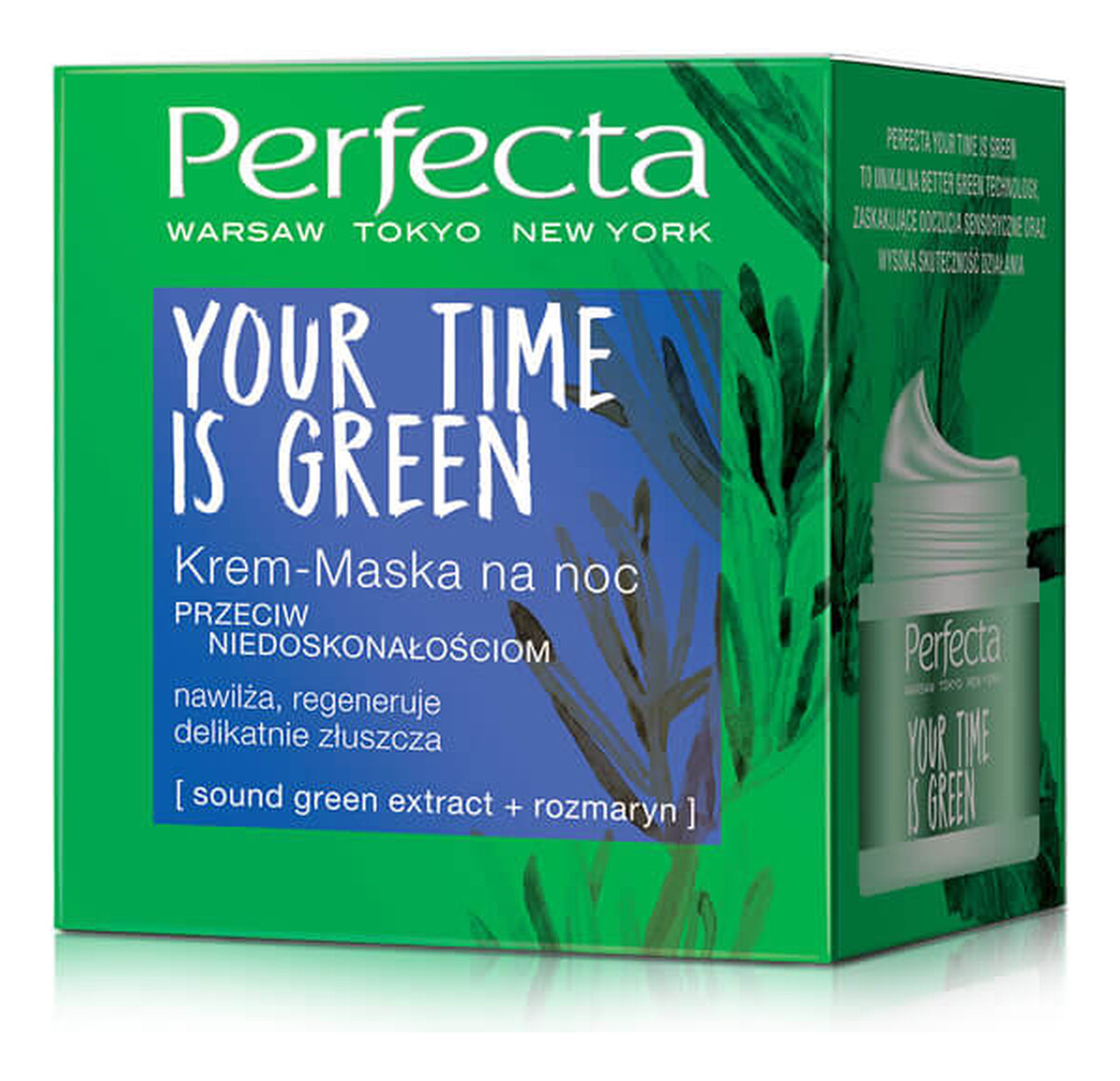 krem maska przeciw niedoskonałościom na noc
