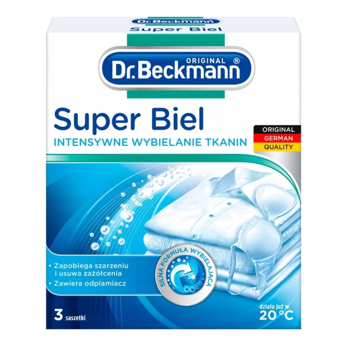 Dr Beckmann Chusteczki wybielające 3 szt.