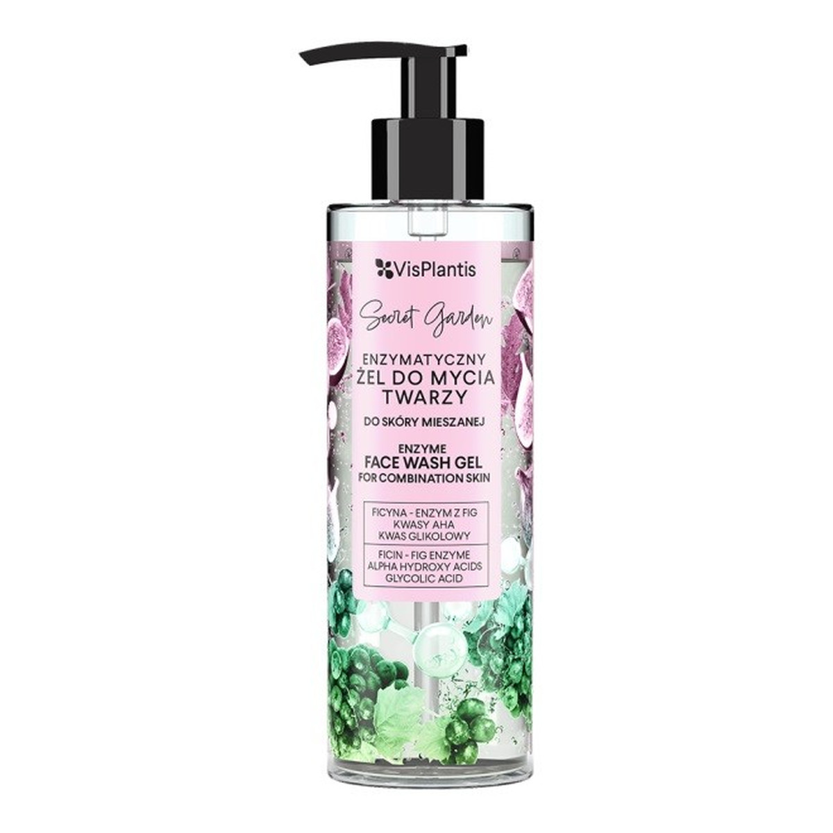 Vis Plantis Secret Garden Żel do mycia twarzy Enzymatyczny 200ml