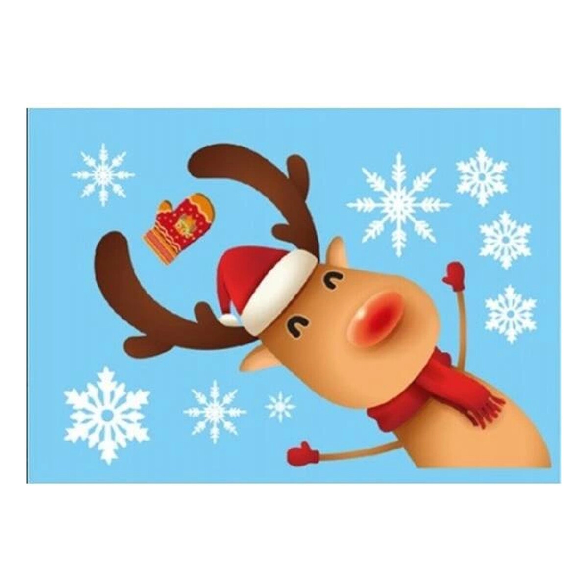 Ecarla Naklejki świąteczne na okno Boże Narodzenie