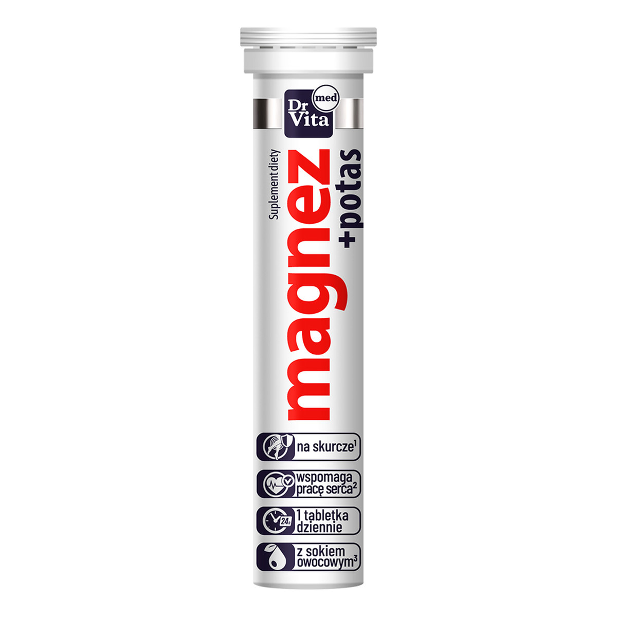 Dr Vita Magnez + potas suplement diety 20 tabletek musujących