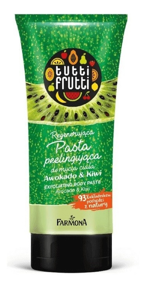 Regenerująca Pasta peelingująca do mycia ciała Awocado & Kiwi