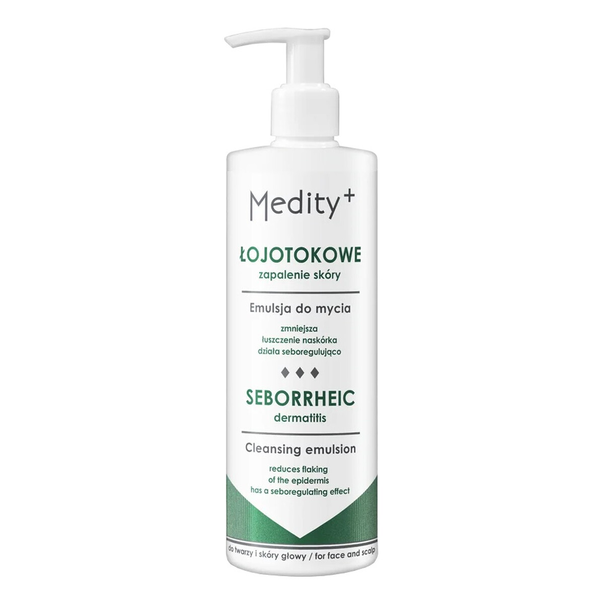 Medity+ Łojotokowe Zapalenie Skóry Emulsja do mycia twarzy i skóry głowy 200ml