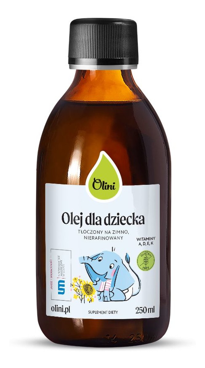Olej dla dziecka z witaminami A D3 E K2