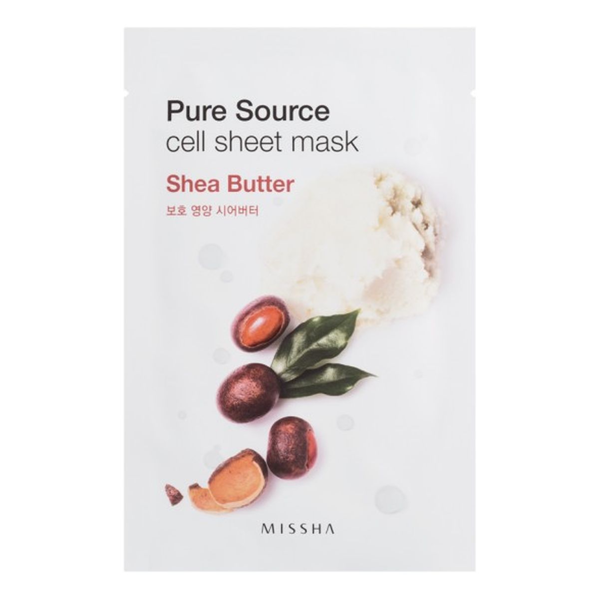 Missha Pure Source Cell Sheet Mask Maseczka w płachcie z ekstraktem z masła shea 21g