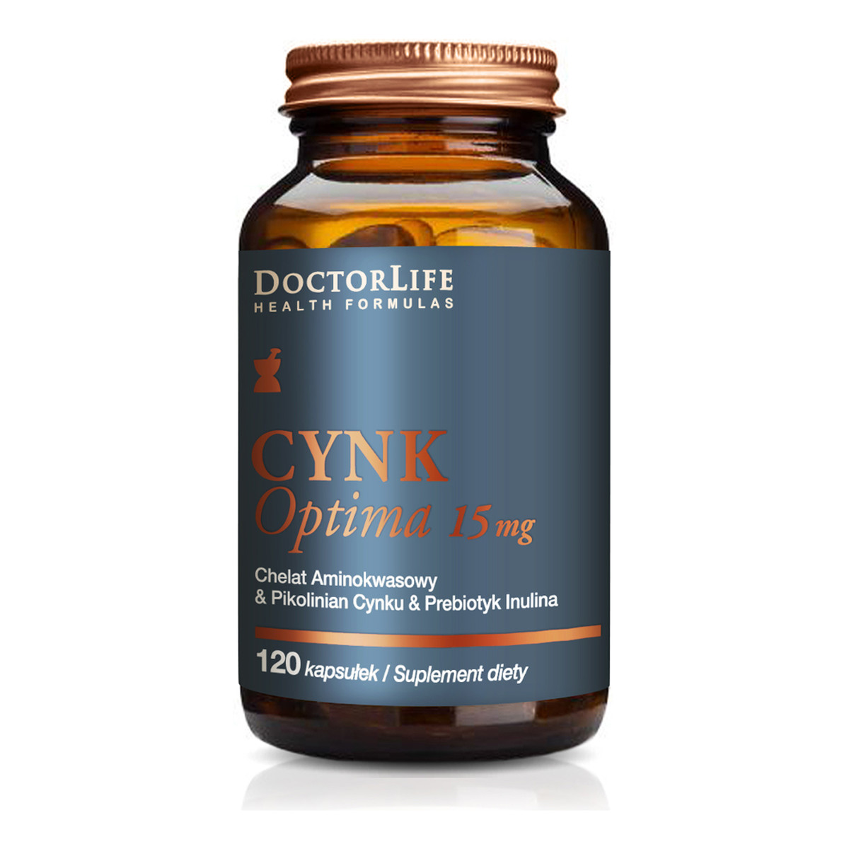 Doctor Life Cynk optima 15mg suplement diety 120 kapsułek