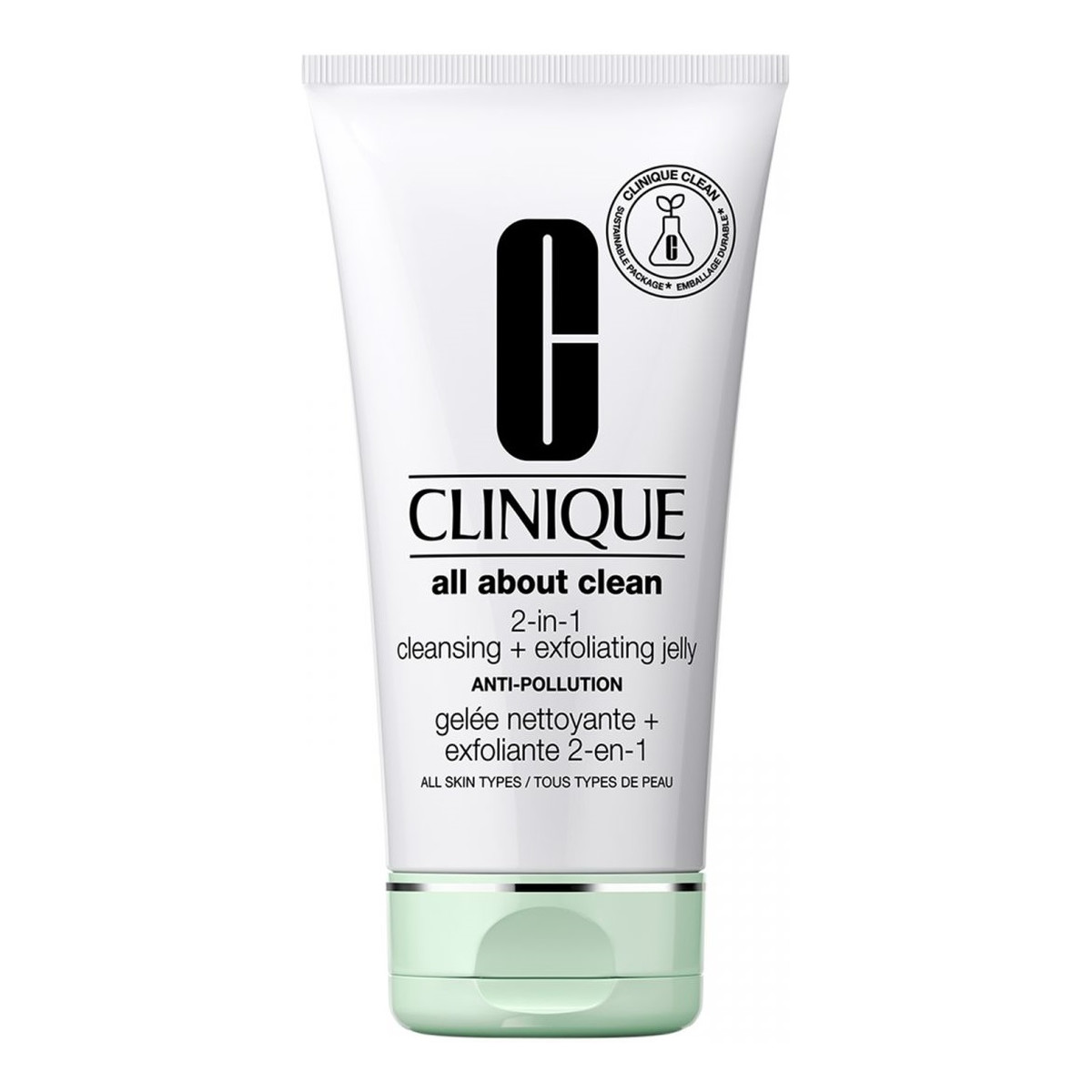 Clinique All About Clean 2-in-1 Cleansing + Exfoliating Jelly głęboko oczyszczający Żel do mycia twarzy 2w1 150ml