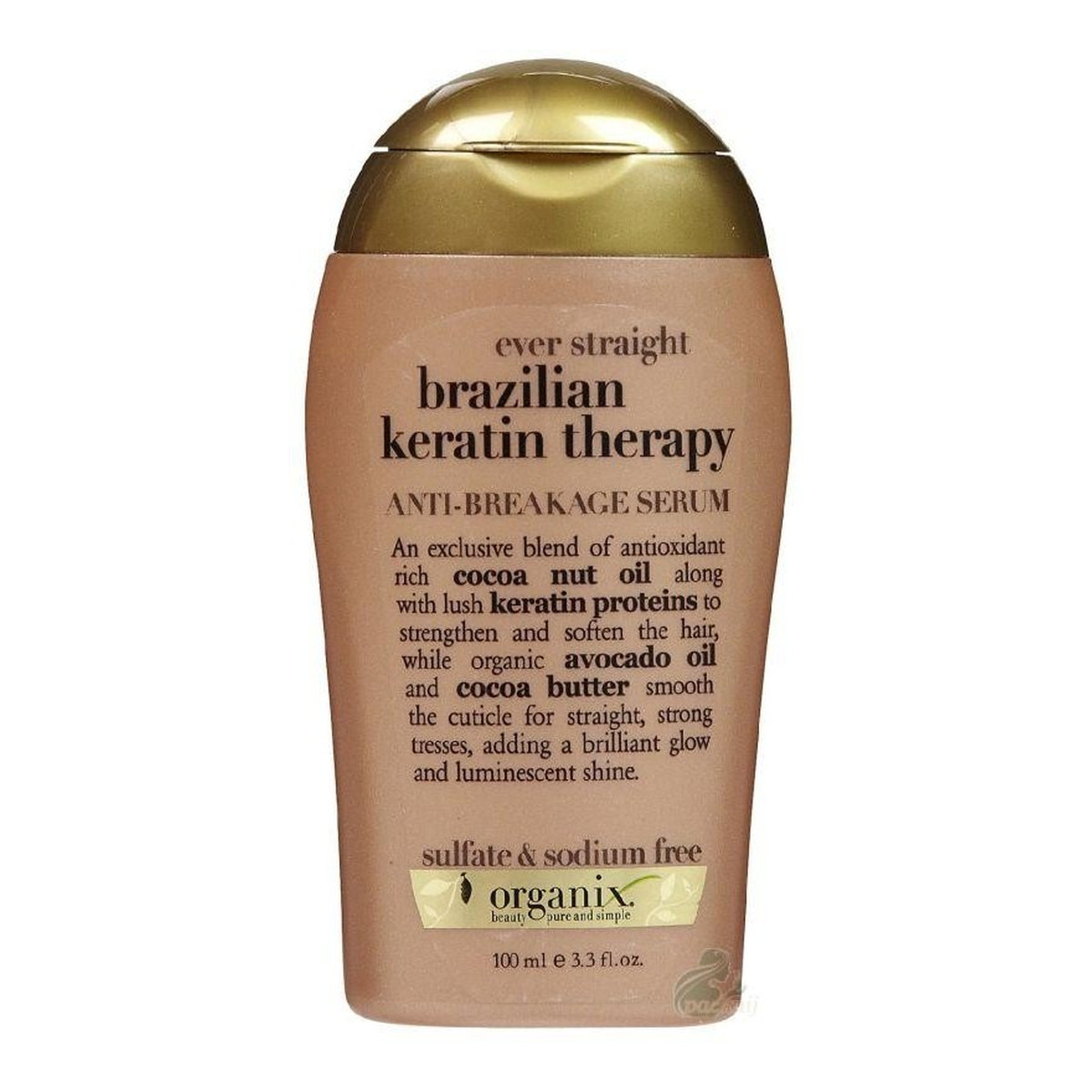 Organix Brazilian Keratin Smooth Anti-Breakage Serum Serum przeciw łamaniu włosów z brazylijską keratyną 100ml