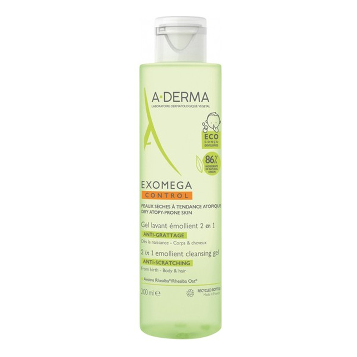 A-Derma Exomega Control Żel oczyszczający 200ml