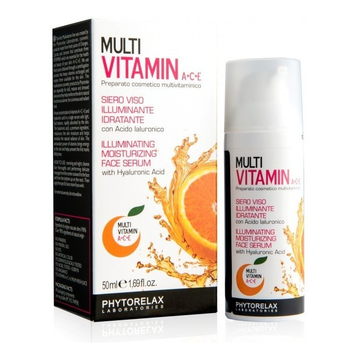 Phytorelax Multi Vitamin A+C+E Illuminating Moisturizing Face Serum multiwitaminowe do twarzy 50ml