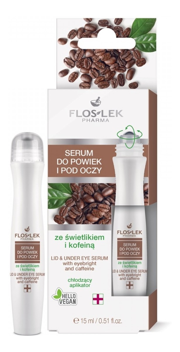 Serum do powiek i pod oczy ze świetlikiem i kofeiną