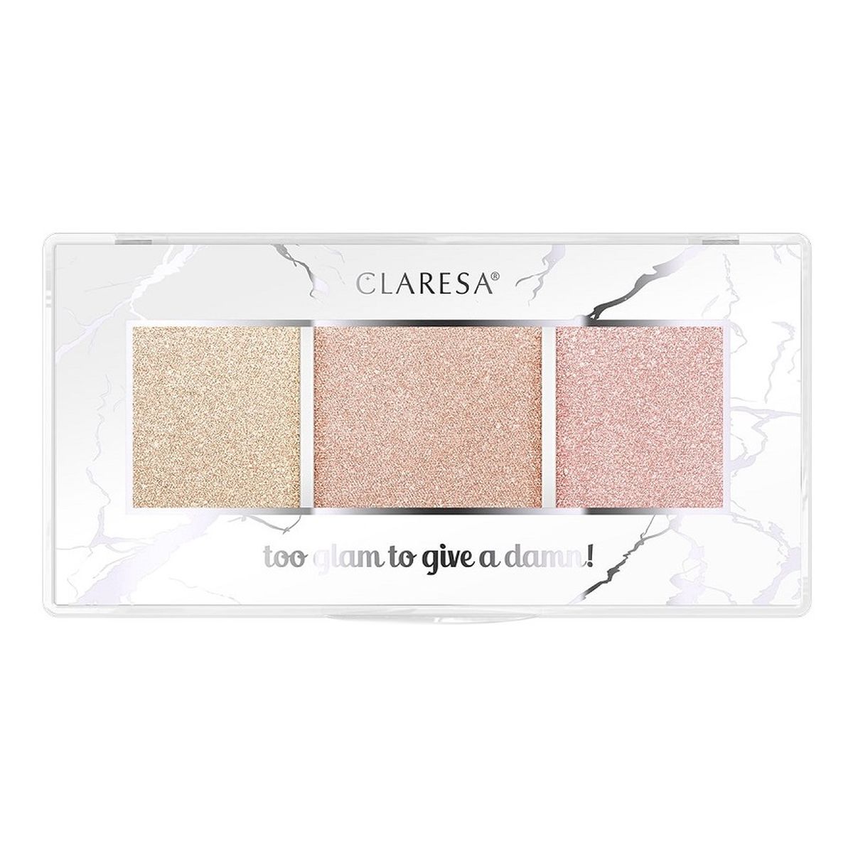 Claresa Too Glam To Give A Damn Paleta rozświetlaczy 12.5g