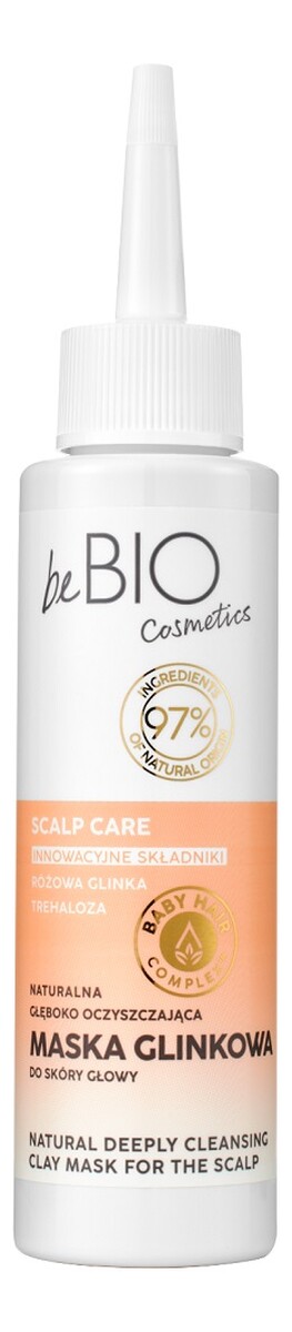 Baby hair complex scalp care naturalna głęboko oczyszczająca maska glinkowa do skóry głowy