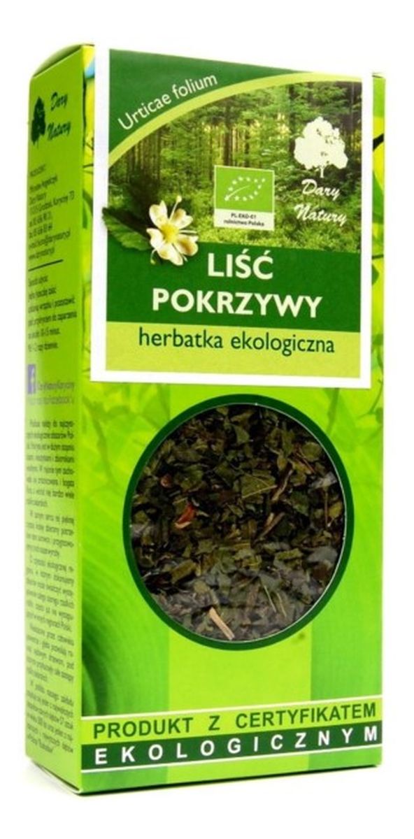 Herbatka ekologiczna liść pokrzywy